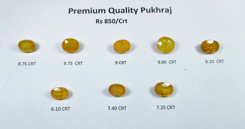 Premium Quality Pukhraj Ring | Silver Rings