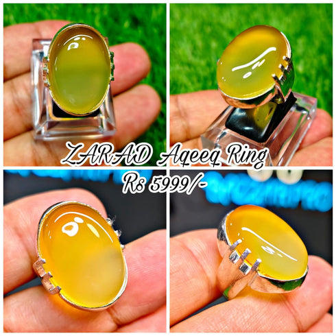 Larad Aqeeq Ring | Silver Ring